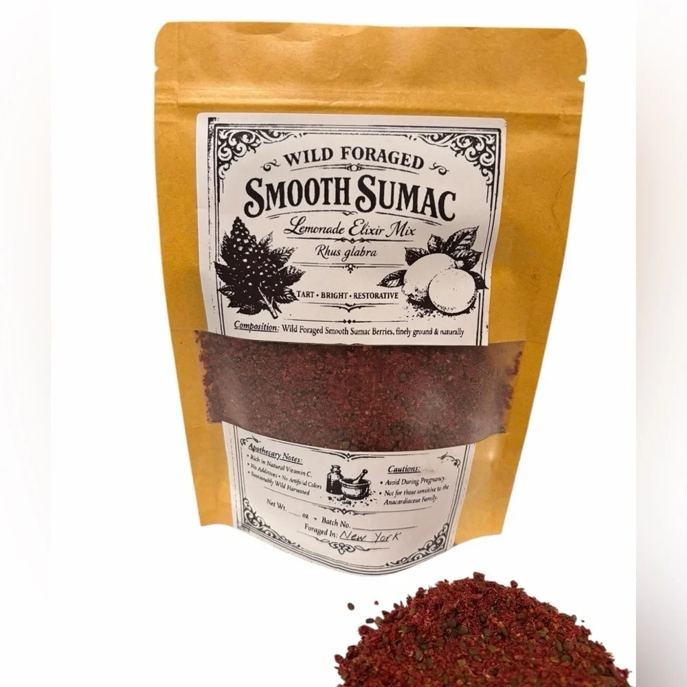 Wild Foraged Smooth Sumac Lemonade Elixir Mix